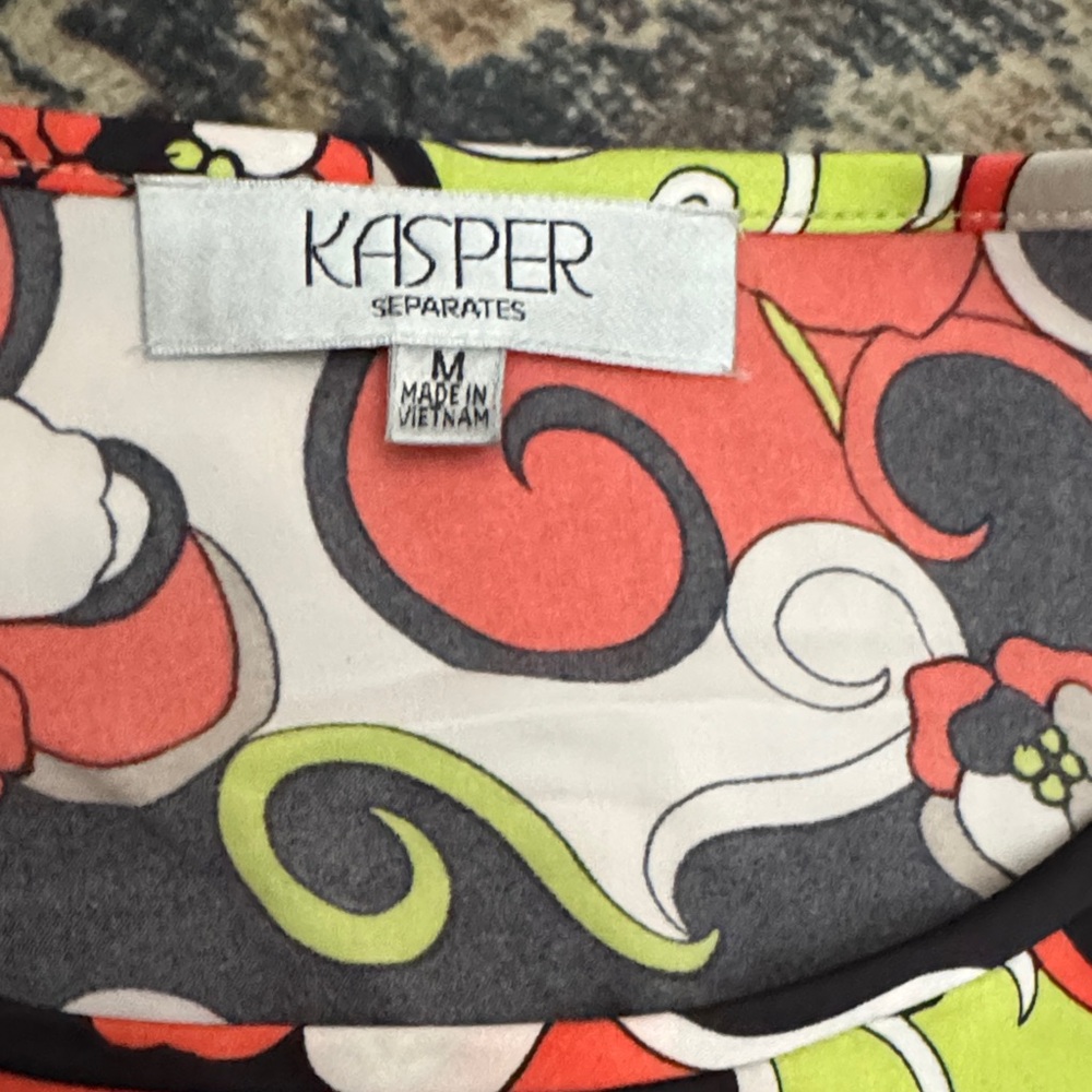 Kasper Multicolor Floral A-Line Skirt - Picture 2 of 5